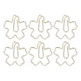 thumbnail image 1 of Shaped Paper Clips, Fun Paper Clips Flower Shaped Cute Electroplating Office Supplies Metal Material  For Home For Daily Use, 1 of 8