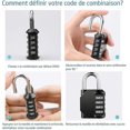 thumbnail image 2 of 4-digit Combination Padlock, 2 Pack Code Padlock 4-digit Waterproof, 2 of 3
