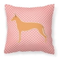 thumbnail image 2 of Carolines Treasures BB3588PW1818 Pharaoh Hound Checkerboard Pink Fabric Decorative Pillow, 2 of 5