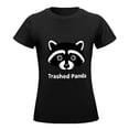 thumbnail image 3 of Trashed Panda Women’s Cotton Short Sleeve T-Shirt HD Graphic Print Casual Crew Neck Tee XL, 3 of 3