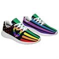 thumbnail image 5 of Unisex Rainbow Sneakers, LGBT Shoes for Men Women Lightweight Breathable Running Shoes White Size 8, 5 of 7