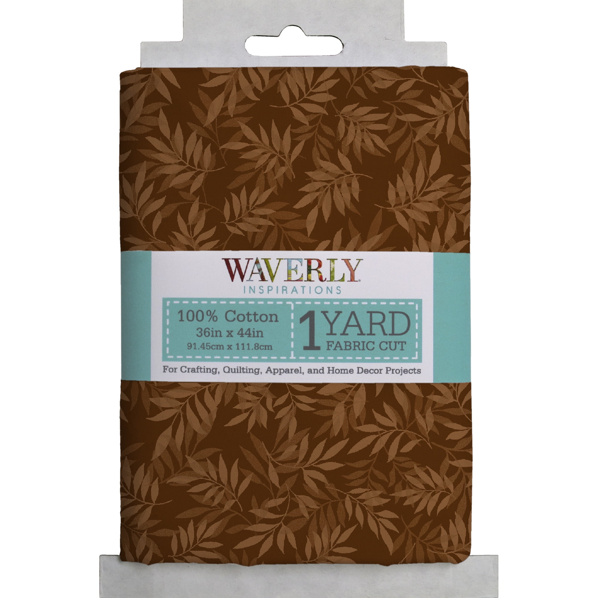 (2 pack) Waverly Inspirations 1 Yard 100% Cotton Sweden Vineyard, Toffee, 44" Wide for Quilting & Sewing