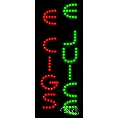 E Cigs E Juice LED Sign (High Impact, Energy