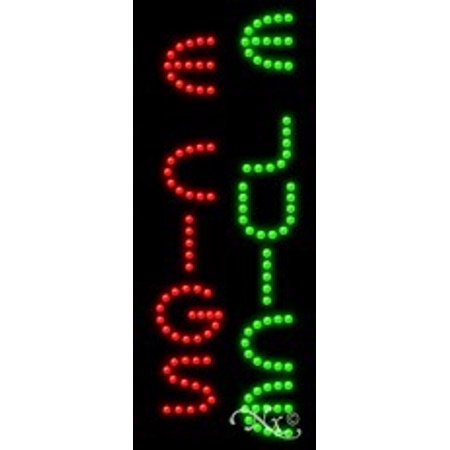 E Cigs E Juice LED Sign (High Impact, Energy (Best E Cig For Under 50)