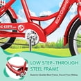 thumbnail image 6 of MOONCOOL 16 inch Kids Tricycle, Single-Speed Three Wheeled Bike for 3'9" to 4'9" 3-13 Year Old Boys & Girls, Children Stable Trike with Large Rear Basket, 6 of 8