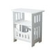 thumbnail image 2 of Mesita de noche pequeña blanca | Moderna mesa auxiliar de sofá de PVC | Mesa de centro compacta de 40 x 32 x 22 cm | Muebles para dormitorio que ahorran espacio | Armario de almacenamiento fácil de, 2 of 6