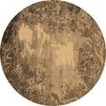 thumbnail image 1 of Ahgly Company Indoor Round Oriental Brown Industrial Area Rugs, 8' Round, 1 of 4