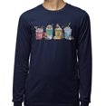thumbnail image 2 of Holiday Drinks Christmas Long Sleeve Shirt Unisex Medium Navy, 2 of 5