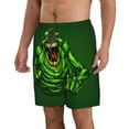 thumbnail image 2 of Ghostbusters Green Men's Beach Shorts Swim Trunks Casual Quick Dry Board Shorts Swimwear with Mesh Lined and Pockets, 2 of 8