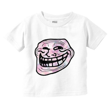 

Troll Face You Mad Meme Big Smiley Toddler Boy Girl T Shirt Infant Toddler Brisco Brands 2T