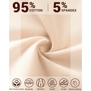 Jo & Bette Womens String Bikini Panties, Cotton Thong Underwear, 6-pack, Soft 38-39 Hips