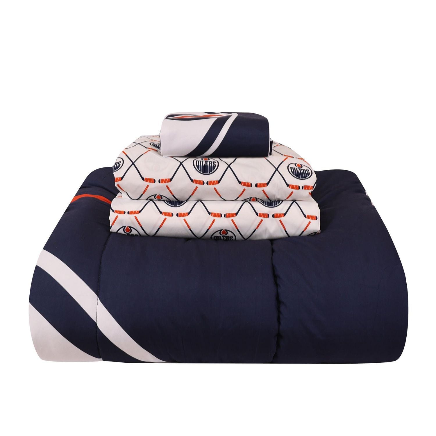 NHL Edmonton Oilers 4-Piece Twin Bedding Set