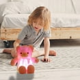 thumbnail image 5 of Valentines Day Stuffed Animals Creative Light Up LED Inductive Teddy Bear Plush Toy Colorful Glowing Teddy Bear, Valentines Day Gift for Her, 12" Pink, 5 of 7