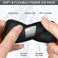 thumbnail image 2 of 4Pack Finger Ice Sleeves with Gel Cold Pack, Hot Compress Wrap for Thumb Toe Pain Relief, Reusable Compression Sleeve for Arthritis Hand Care, 2 of 10