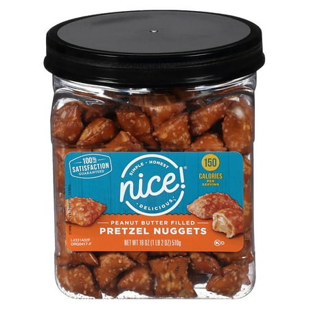 - Nice! Peanut Butter Filled Pretzel Nuggets18.0 (pack of 1)