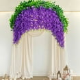 thumbnail image 6 of Imitation Wisteria Garland, Purple Flower Vine, Home Decor, 70-inch Long with 10 Strings, Plastic Material,Vsgery, 6 of 9