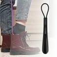 thumbnail image 2 of Unique Bargains 1 Pc Sling Short Handle Hangable Shoe Horn for Shoe 11.81"x1.5" Black, 2 of 6