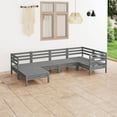thumbnail image 4 of vidaXL 6 Piece Patio Lounge Set Solid Pinewood, 4 of 25