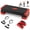 Red, variant on Gymax 3-in-1 Aerobic Step Platform SetAdjustable Workout Stepper Surface for HomeGym
