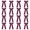 Maroon, variant on 16 PCS Collegiate Style Long Tail Skinny Ponytail Holders - Handmade Bows for Girls, Teens, Softball, Cheerleaders, Sports - 5.5 x 9 Inch Maroon