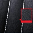 thumbnail image 3 of Fundas de asiento de cuero PU Yotijar cubierta de asiento Negro 4 piezas, 3 of 7
