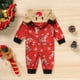 thumbnail image 5 of Pijamas familiares navideños Sinhoon, monos para adultos, niños y bebés, conjuntos a juego, pijamas navideños de una pieza, ropa de dormir con capucha de ciervo, 5 of 7