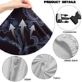 thumbnail image 7 of SCRAWLGOD Floral Print Blue Black 4 PCS Gaming Chair Cover Stretchable Computer Chair Seat Slipcovers Universal Fit Gaming Chair Slipcovers with Armrest Covers, 7 of 7