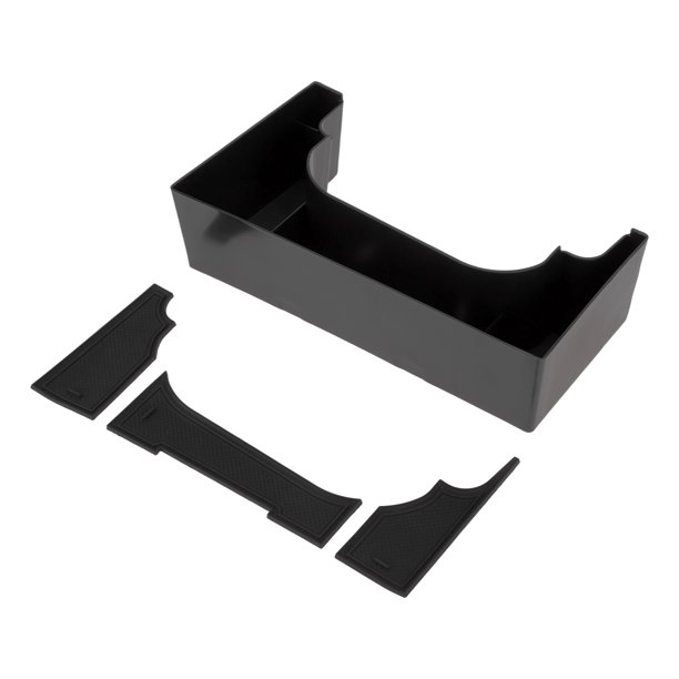 Bandejas organizadoras del consola central Unique Bargains para Hyundai Kona SX2 Hybird PHEV 2024-2026, caja de almacenamiento de bandeja insertada en el reposabrazos, plástico negro