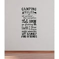 thumbnail image 2 of Camping Rules Subway Art Quotes Wall Letters For Summertime Wall Stickers Decal, Black, 37x20 ,, 2 of 4