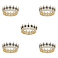 thumbnail image 2 of kurtrusly Rustproof And Anti-corrosion For Medieval Or Cosplay Metallic Luster Wedding Hair Crown Tiaras Gold  + black 5Set, 2 of 6