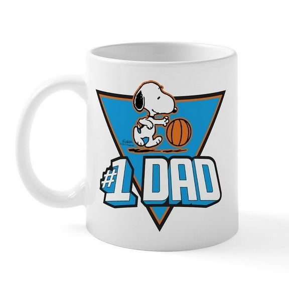 CafePress - Peanuts' Father's Day Mugs - 11 oz Ceramic Mug - Novelty Coffee Tea Cup