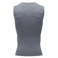 thumbnail image 6 of Men's High Elasticity Sports Camisole Tank Top Muscle Shirt Round Neck Sleeveless Workout Tee for Gym Running Fitness Training Casual Streetwear Daily Wear Essential | Ihhxva,White 2XL, 6 of 8