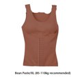 thumbnail image 3 of Jumpingount Ropa moldeadora para mujer, ropa interior térmica ajustable para clima frío, chaleco cálido de Color sólido, ropa moldeadora de entrenador, Camisetas sin mangas Marrón Jumpingount AP013432-03, 3 of 6