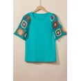 thumbnail image 4 of a.Jesdani Elegant Turquoise Floral Crochet Top - Instant Style!, 4 of 8