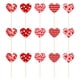 thumbnail image 1 of Juego de 15 jarrones con forma de corazón con flores para San Valentín, decoración romántica de mesa para centro de mesa, fiesta, boda, 1 of 8