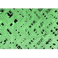 thumbnail image 1 of Ahgly Company Indoor Rectangle Oriental Emerald Green Modern Area Rugs, 2' x 3', 1 of 4