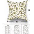 thumbnail image 5 of Olive Green Grey Leopard Print Pillow Covers 20X20 Inch Watercolor Gray Cheetah Decorative Pillow Cases Animal Square Throw Pillow Case Set of 2 Home Decor For Sofa Living Room Bedroom Bed Cushion, 5 of 5