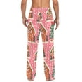 thumbnail image 4 of FORMRS Mens Pajama Pants with Pockets Sleepwear Lounge Bottoms Sizes S-2XL, Brown Gingerbread Houses, 4 of 7