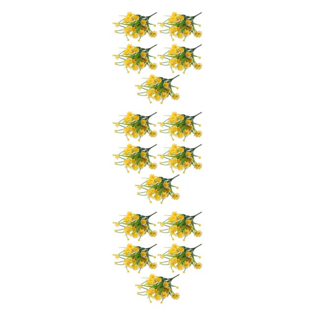 relayinert 5pcs/set Space With Artificial Daisies Realistic Appearance And Low Maintenance yellow 3Set