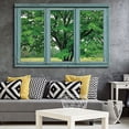 thumbnail image 2 of wall26 - Canvas Wall Art - 3 Frame Window Looking at a Green Tree in a Field - Giclee Print Gallery Wrap Modern Home Art Ready to Hang - 32x48 inches, 2 of 4