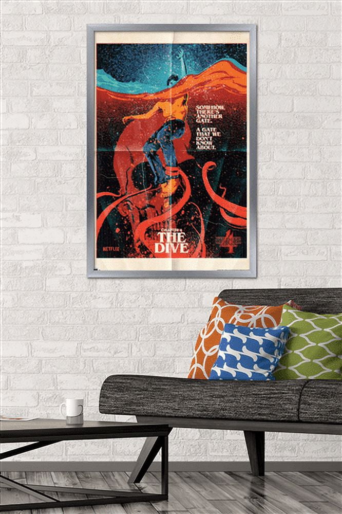 Netflix Stranger Things: Season 4 - The Dive Wall Poster, 22.375" x 34" Framed