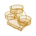 thumbnail image 4 of Cesta de frutas para encimera, frutero de varios niveles, organizador de almacenamiento para cocina, hogar Oro, 4 of 9