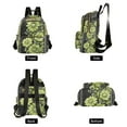 thumbnail image 4 of FORMRS Mini Backpack Purse for Women Travel Daypack Casual Shoulder Bag, Green Flowers, 4 of 7