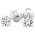 thumbnail image 2 of ANGARA Natural 1 ct Diamond Martini Stud Earrings in 14K White Gold for Women (Size-5.1mm| Color-H| Clarity-SI2) | April Birthstone, Anniversary, Jewelry Gift for Women | Natural Diamond Earrings, 2 of 9