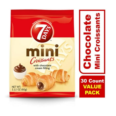 7Days Mini Croissant Pouches Chocolate 2.12oz (Pack of 30) 7Days Mini Croissant Pouches Chocolate 2.12oz (Pack of 30)