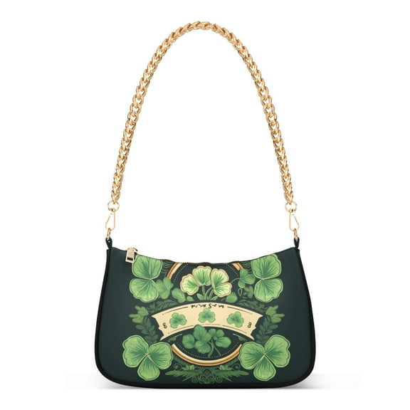 Lucky Grass DecorationWomen Small Shoulder Bag Crossbody Tote Hobo Bags Purse Clutch Handbags with Chain Strap for Women