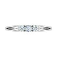 thumbnail image 3 of 1/4 Carat Three Stone Engagement Ring Band in 14K White Gold (Ring Size 7.5) (I1-I2 Clarity), 3 of 4