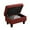 Red, variant on Aukfa 29" Storage Ottoman Bench with Lift Top for Home Office, Flannel, Espresso