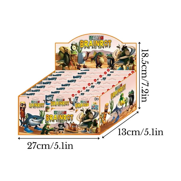 2025 New Italian Brainrot Toy Mystery Box 24Pcs- Tralalero Tralala