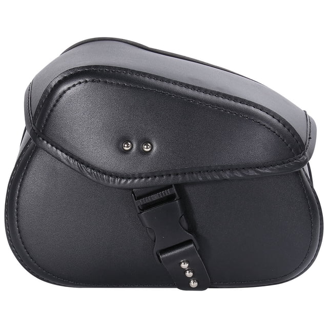 1 Pair Hanging Pouch Black Square Waterproof Motorcycle Bags for Outdoor Use